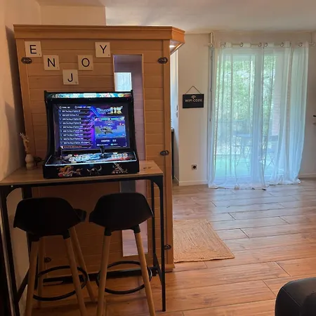 T2, Balneo, Sauna, Lit Rond, Jeux Arcades, Parking Appartement